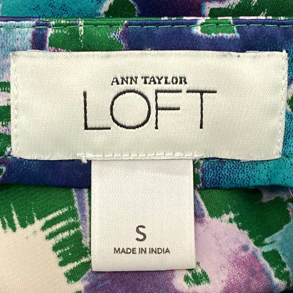 ANN Taylor LOFT Casual Floral Wide Strap Tank S - Picture 9 of 11